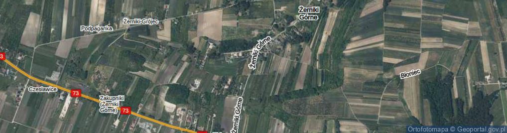 Zdjęcie satelitarne Żerniki Górne ul.